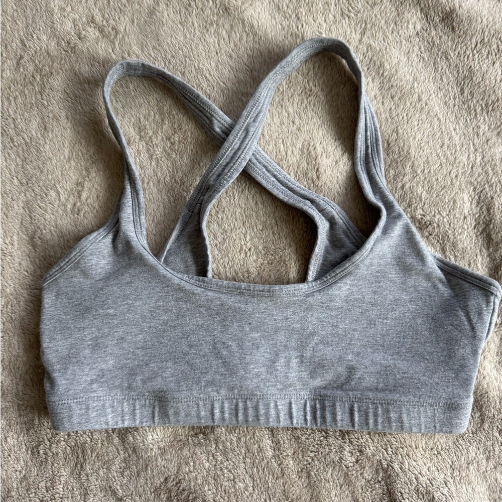 TNA Heather Gray Sports Bra